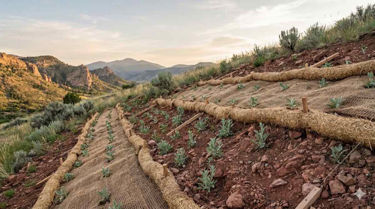Straw Mulching & Crimping